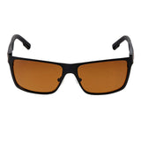Fastrack M101BR3P Rectangle Polarized Sunglasses Size - 57 Black / Brown
