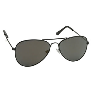 Fastrack M138BK3 Aviator Sunglasses Size - 58 Black / Black