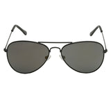 Fastrack M138BK3 Aviator Sunglasses Size - 58 Black / Black