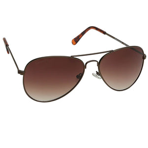 Fastrack M138BR2 Aviator Sunglasses Size - 58 Brown / Brown