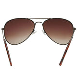 Fastrack M138BR2 Aviator Sunglasses Size - 58 Brown / Brown