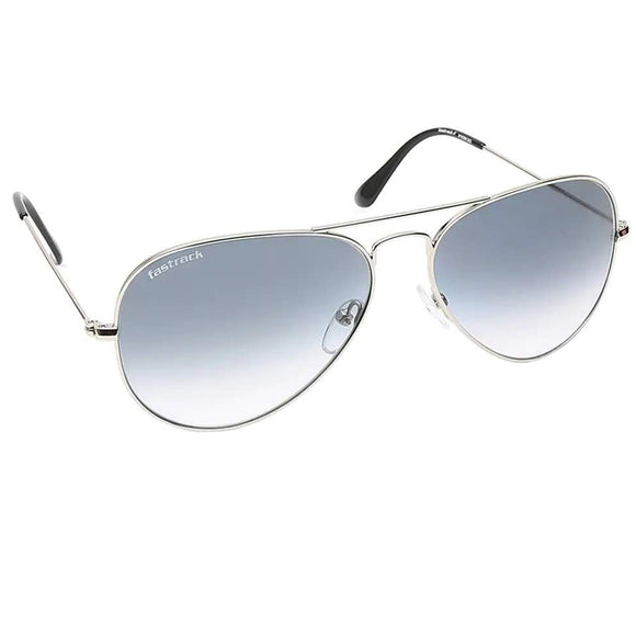 Fastrack M165BK36G Aviator Sunglasses Silver / Grey 57