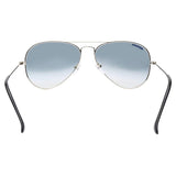 Fastrack M165BK36G Aviator Sunglasses Silver / Grey 57