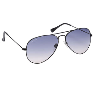 Fastrack M165BR10 Aviator Sunglasses Size - 48 Black / Grey