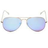 Fastrack M165BR14 Aviator Sunglasses  Gold / Blue