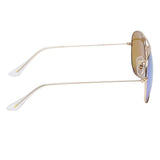 Fastrack M165BR14 Aviator Sunglasses  Gold / Blue