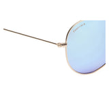 Fastrack M165BR14 Aviator Sunglasses  Gold / Blue