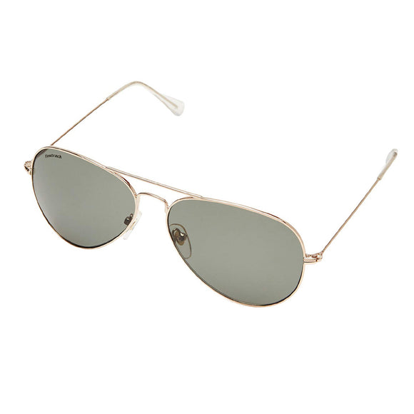 Fastrack M165GR1 Aviator Sunglasses Size - 57 Gold / Green