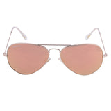 Fastrack M165GR21G Aviator Sunglasses Size - 57 Golden / Brown