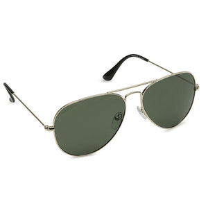 Fastrack M165GR8P Aviator Polarized Sunglasses Gold / Green