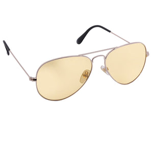 Fastrack M165YL31 Aviator Sunglasses Gold / Yellow