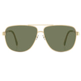 Fastrack M183GR5P Rectangle Polarized Sunglasses Gold / Green