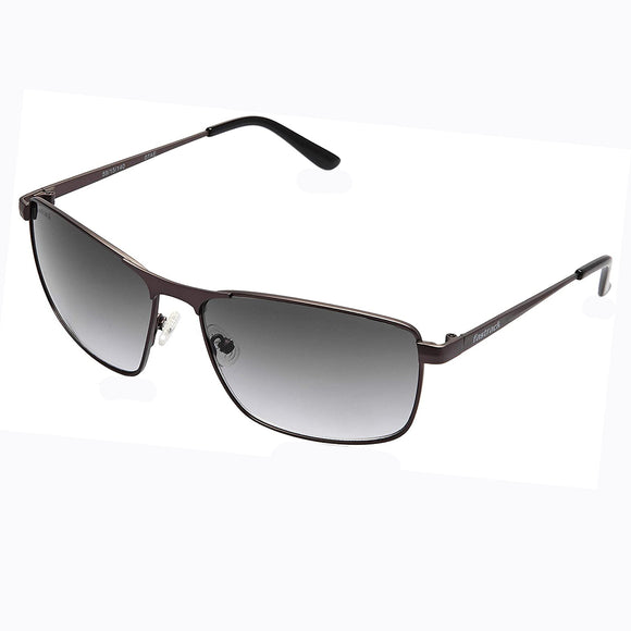 Fastrack M189BK2 Rectangle Sunglasses Size - 59 Gunmetal / Grey