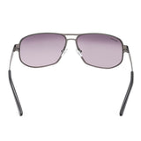 Fastrack M191BK4 Rectangle Polarized Sunglasses Size - 59 Silver / Grey