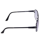 Fastrack M197BU1 Rectangle Sunglasses Size - 58 Black / Blue