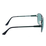 Fastrack M197GR2 Rectangle Sunglasses Size - 58 Green / Green