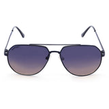 Fastrack M198BR2 Aviator Sunglasses Size - 58 Black / Blue