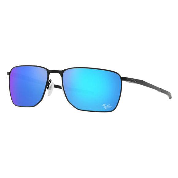 Oakley Ejector OO 4142 12 Rectangle Sunglasses Size 58 Satin Black/Prizm Sapphire