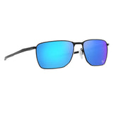 Oakley Ejector OO 4142 12 Rectangle Sunglasses Size 58 Satin Black/Prizm Sapphire