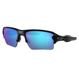 Oakley Flak 2.0 XL OO 9188 F7 Sport Sunglasses Size - Free Size Polished Black with Prizm Sapphire IRID Polar