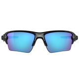 Oakley Flak 2.0 XL OO 9188 F7 Sport Sunglasses Size - Free Size Polished Black with Prizm Sapphire IRID Polar