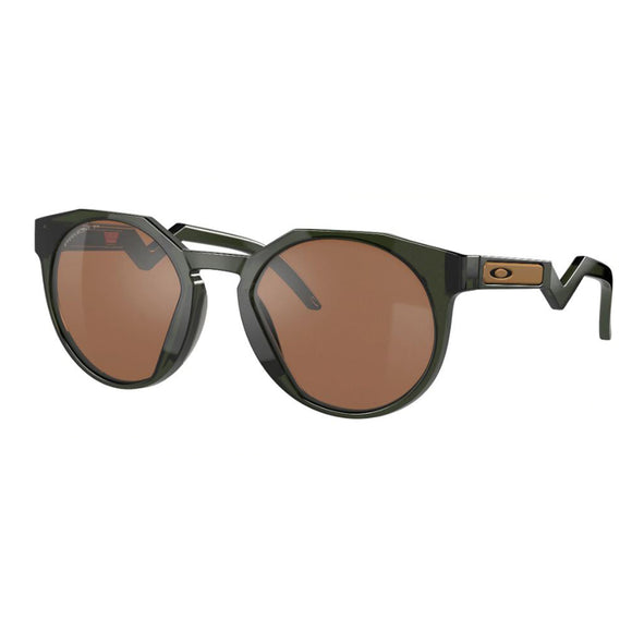 Oakley HSTN 9464 04 Round Sunglasses Size - 52 Olive Green with Prizm Tungsten Polarized