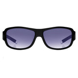 Fastrack P089BK1 Rectangle Sunglasses Black / Blue