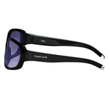 Fastrack P089BK1 Rectangle Sunglasses Black / Blue