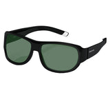 Fastrack P089GR5P Rectangle Polarized Sunglasses Black / Green