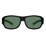 Fastrack P089GR5P Rectangle Polarized Sunglasses Black / Green