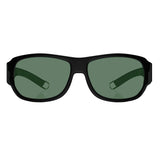 Fastrack P089GR5P Rectangle Polarized Sunglasses Black / Green