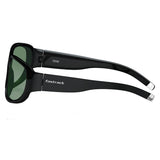 Fastrack P089GR5P Rectangle Polarized Sunglasses Black / Green