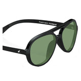 Fastrack P358BK4P Aviator Polarized Sunglasses Size - 57 Black / Green