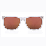 Fastrack P366RD4 Wayfarer Sunglasses Size - 55 White / Red