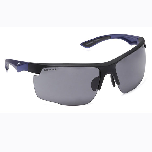 Fastrack P385BK1 Sports Sunglasses Size - 72 Black / Black