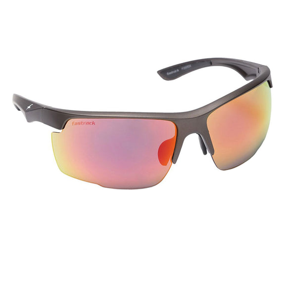 Fastrack P385RD4 Sports Sunglasses Black / Red