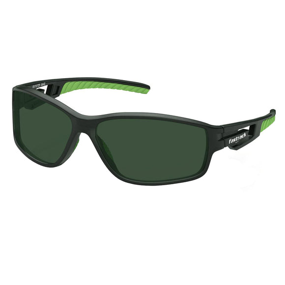 Fastrack P403GR1 Sports Sunglasses Black / Green