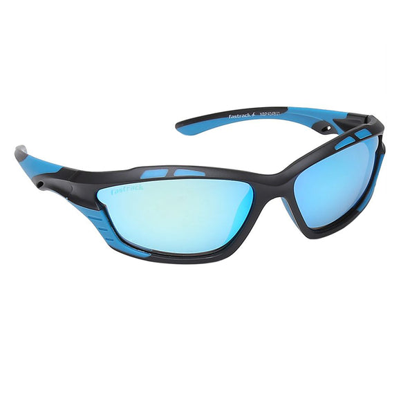 Fastrack P404BU1 Sports Sunglasses Black / Blue