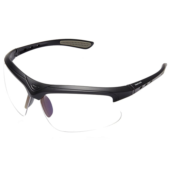 Fastrack P405WH1 Sports Sunglasses Black / Clear
