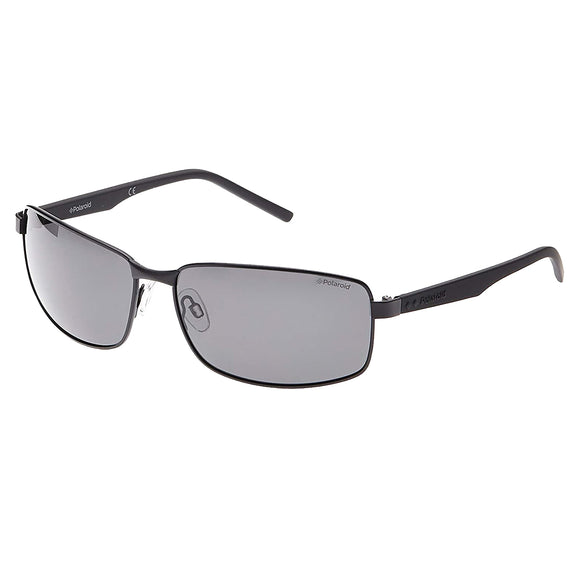 Polaroid PLD 2045S 807/M9 Rectangle Sunglasses Size - 63 Black / Silver Mirror