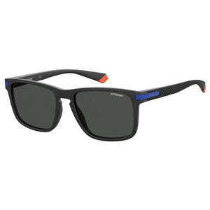 Polaroid PLD-2088S-0VK-M9-55 Rectangle Sunglasses Size - 55 Black / Black