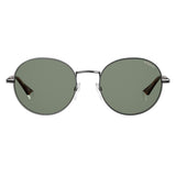 Polaroid PLD-2093GS-KJ1-UC-54 Round Sunglasses Size - 54 Silver / Green