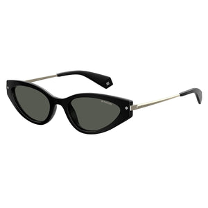 Polaroid PLD-4074S-807-M9-53 Cat-eye Sunglasses Size - 53 Black / Black