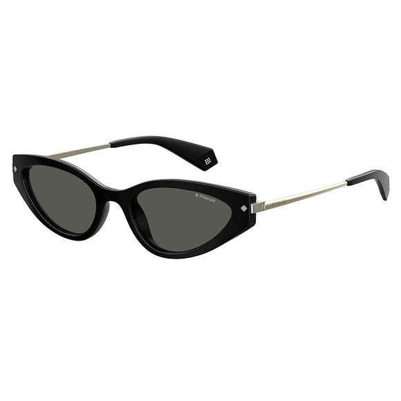 Polaroid PLD-4074S-807-M9-53 Cat-eye Sunglasses Size - 53 Black / Black