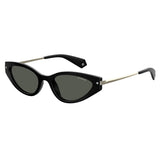 Polaroid PLD-4074S-807-M9-53 Cat-eye Sunglasses Size - 53 Black / Black