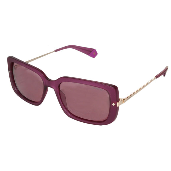 Polaroid PLD-4075S-QHO-0F-56 Rectangle Sunglasses Size - 56 Pink / Pink