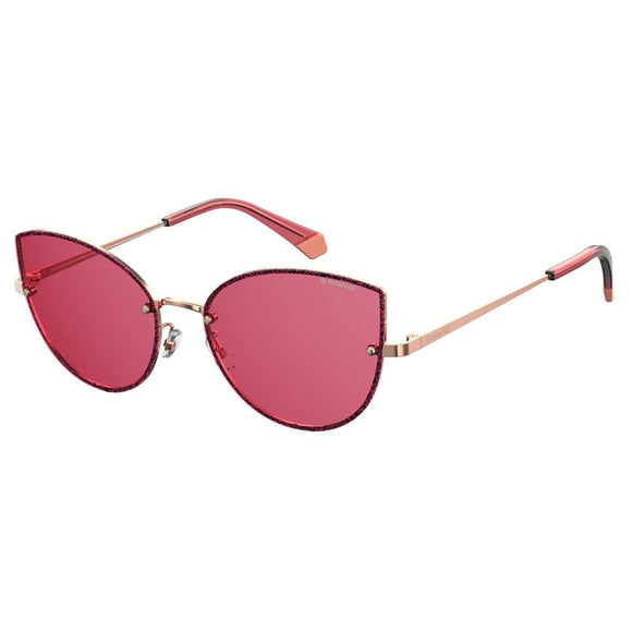 Polaroid PLD-4092S-EYR-0F-58 Cat-Eye Polarized Sunglasses Size - 58 Gold / Pink