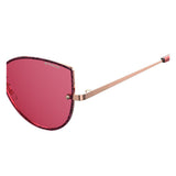 Polaroid PLD-4092S-EYR-0F-58 Cat-Eye Polarized Sunglasses Size - 58 Gold / Pink