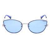 Polaroid PLD-4092S-KUF-C3-58 Cat-Eye Polarized Sunglasses Size - 58 Silver / Blue