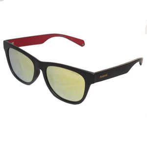 Polaroid PLD-6053FS-OIT-LM-55 Wayfarer Sunglasses Size - 55 Black / Yellow